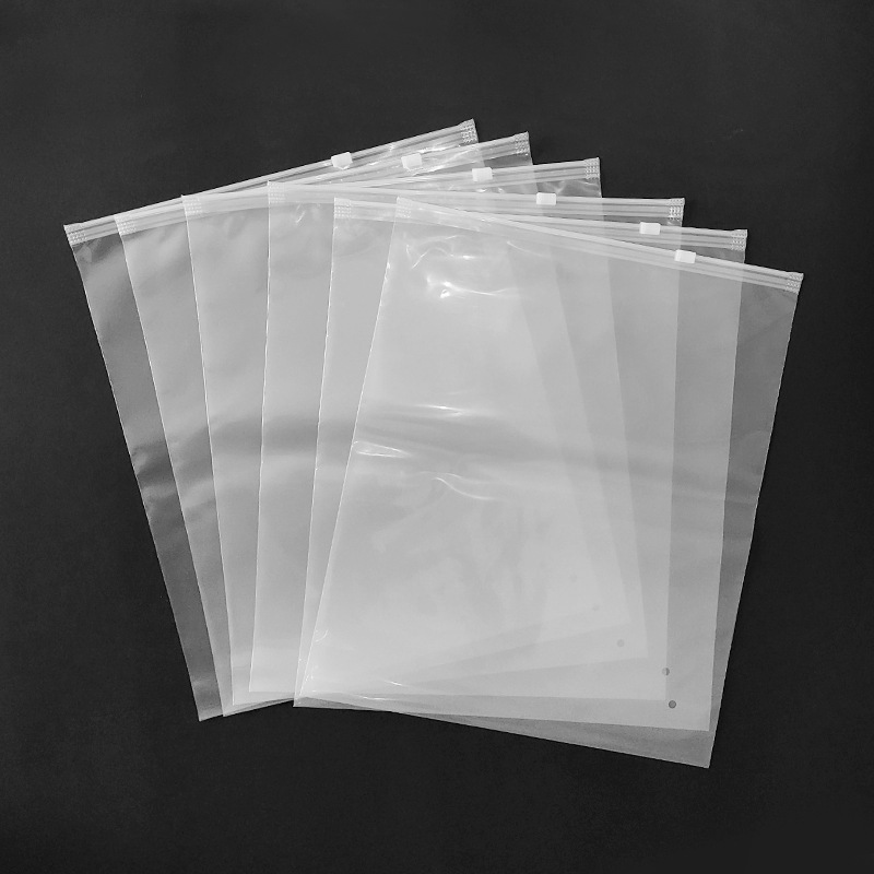 つや消しジッパー付き透明PE衣類用包装袋、半袖ワンピース、下着用プラスチック袋、ジップロック袋、在庫あり|undefined