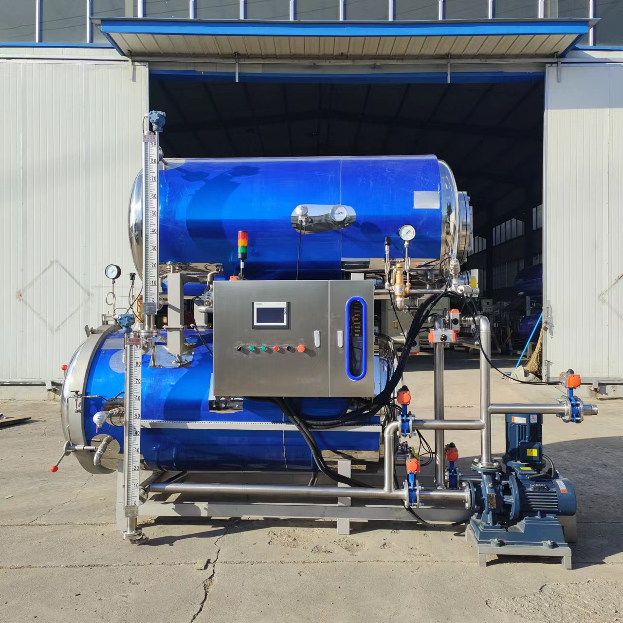 商用自热小火锅料包高温杀菌锅 瓶装豆奶鸭血豆腐水浴杀菌釜