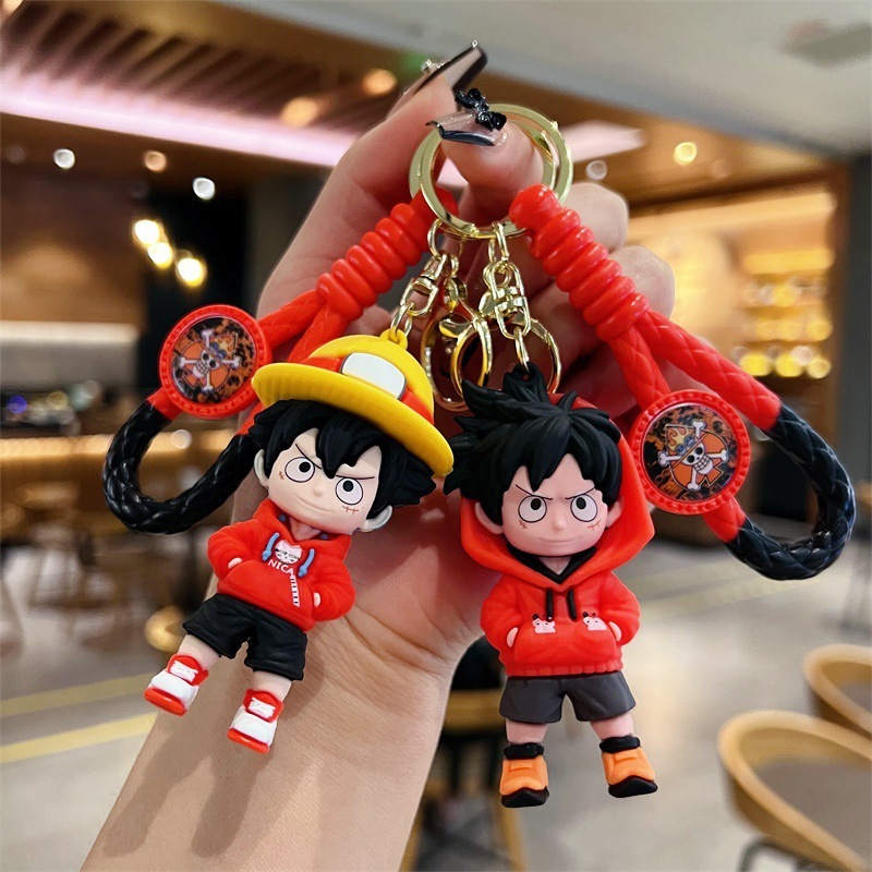 新商品のワンピースアニメのキーホルダールフィ公仔男性のカバンはデパートの子供機の小さいプレゼントの卸売りをします。|undefined