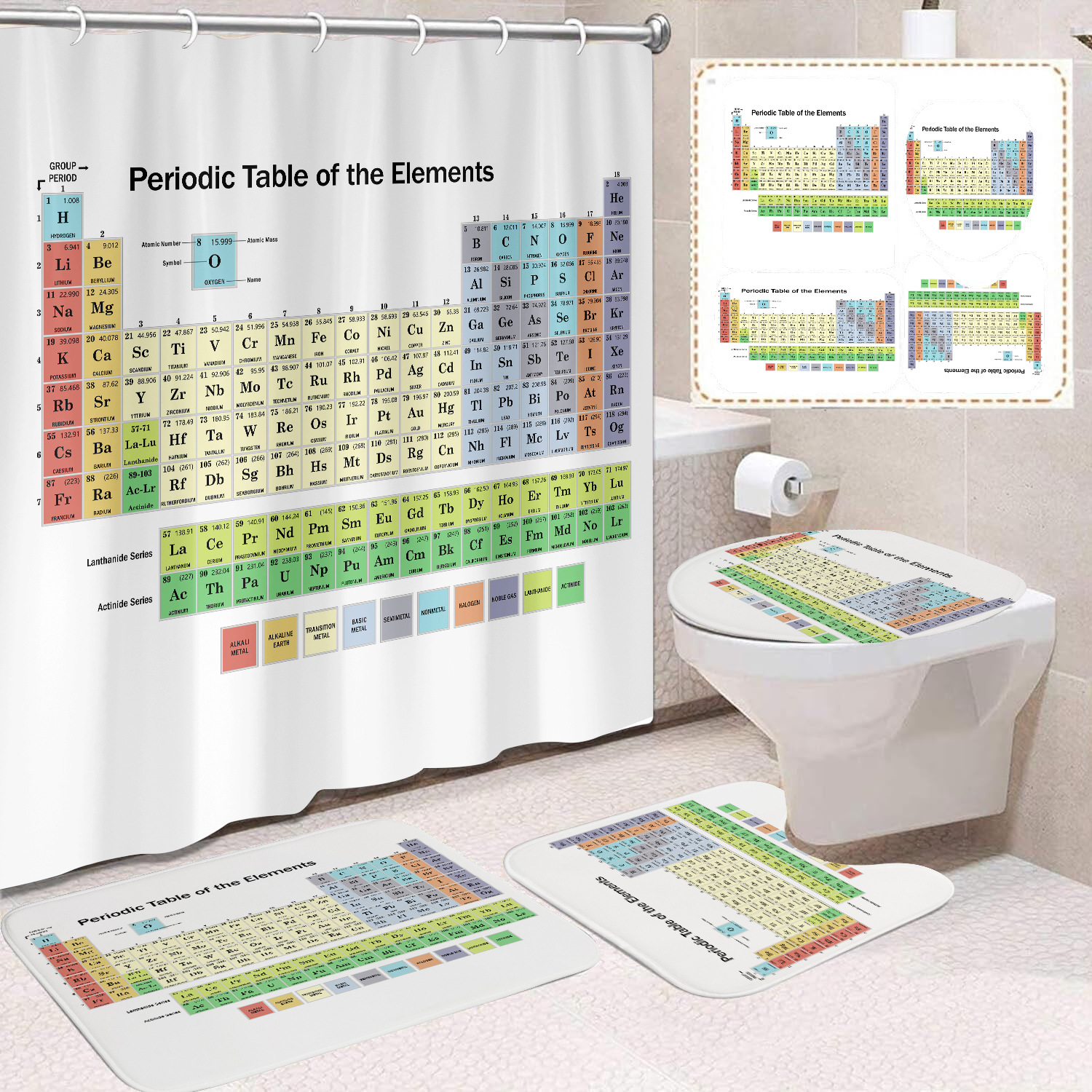 Cortina de ducha de poliéster con estampado digital de animales, impermeable, creativa, para baño, de Amazon, transfronteriza