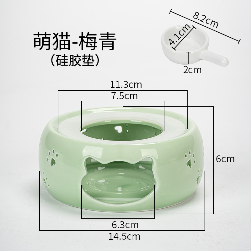 Directo de fábrica de té de la vela calentador de cerámica de la preservación del calor del hogar calefacción calentador de té restaurante Hotel calentador de té