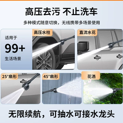 Gun Wholesale Household Portable Rechargeable High pressure car wash water gun