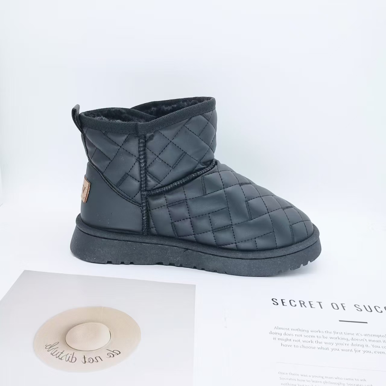 36-40 Tamaño de invierno botas de algodón botas de nieve para estudiantes zapatos de algodón zapatos deportivos