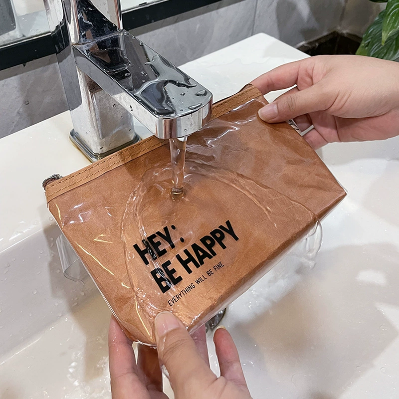 Японский брендовый вместительный пенал на молнии, водонепроницаемый косметичка PVC