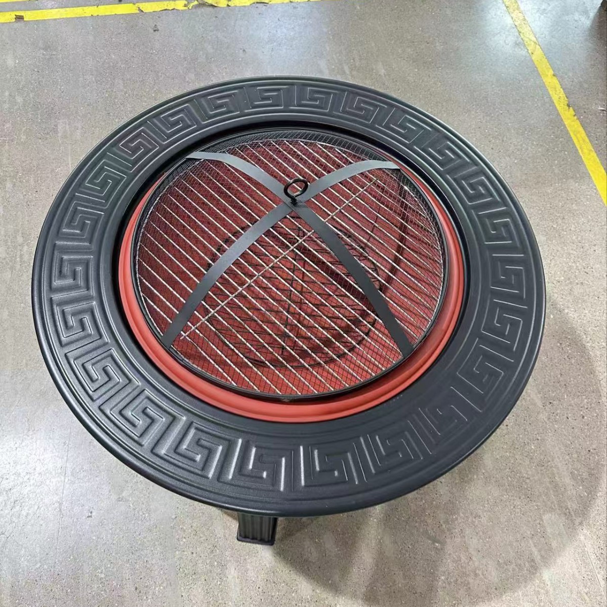 Patio redondo horno de té cocinado hogar horno de barbacoa de carbón BBQ al aire libre conjunto completo de horno de barbacoa