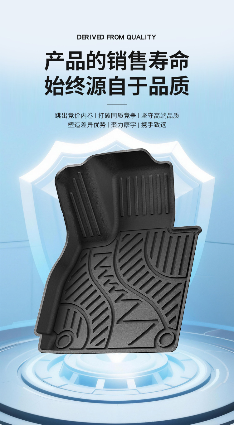 Suitable for 26 models of Chery Tiggo 9X, TIGGO 9X eco-friendly TPE car floor mats, non-slip and wear-resistant floor mats