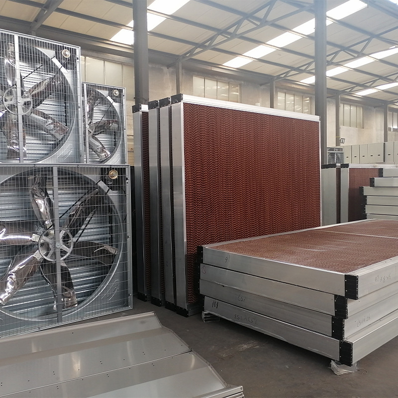 养殖专用空调降温水帘一体式水帘墙组合负压风机湿帘墙