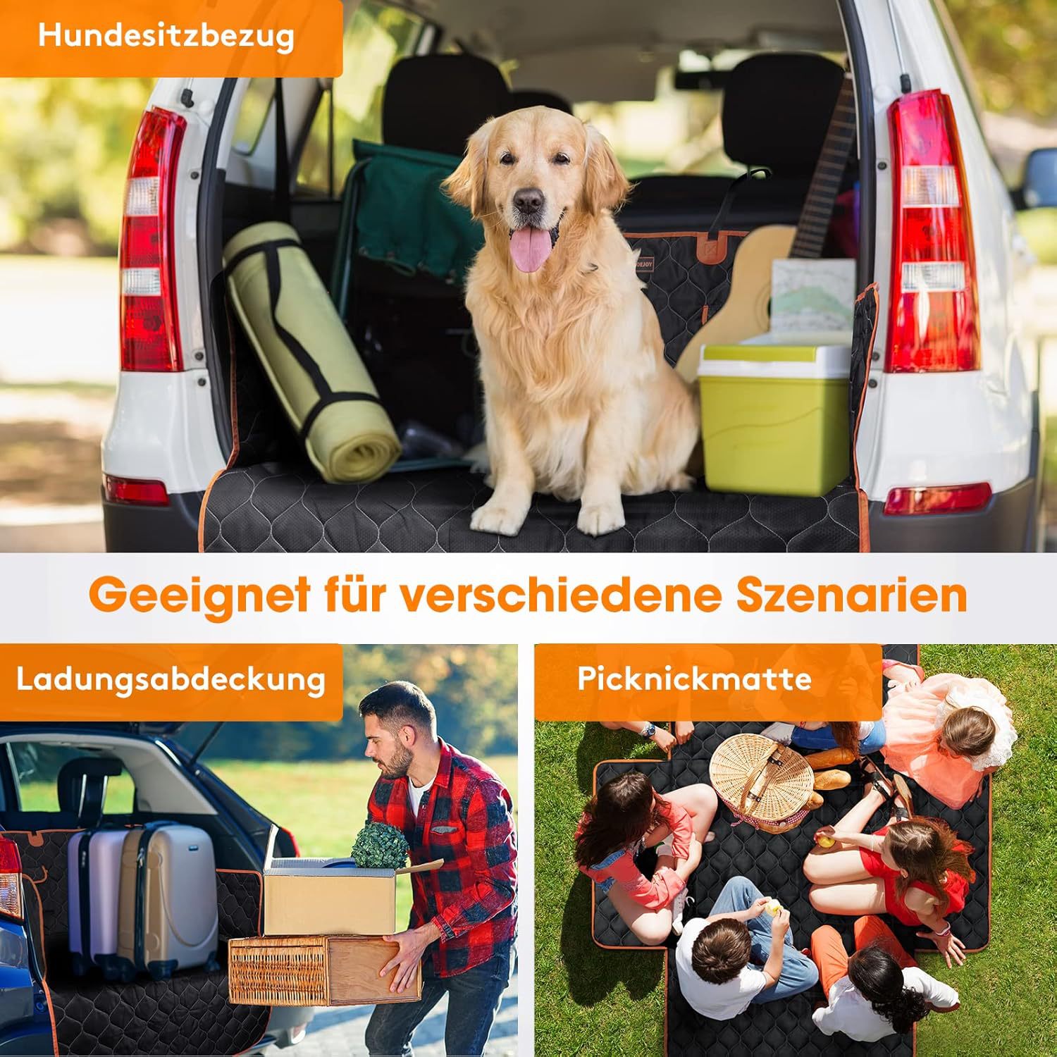 Amazon's Best-Selling Dog Car Mat, Trunk Car Pet Mat, Anti-Dirt and Waterproof Dog Mat for Medium and Large Dogs