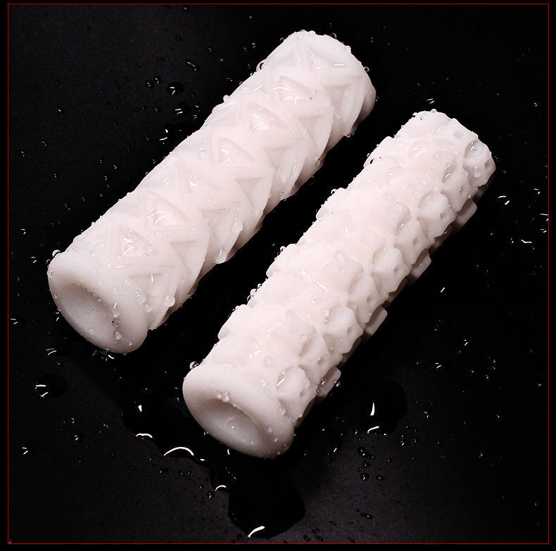 Jiuai Portable Male Masturbator Cup with TPE Sleeve, Compact 30x120mm, Pleated Texture — detail image 14