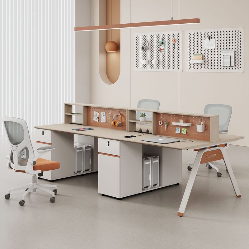 Simple Modern Creative Pegboard Office Desk Staff Workstation Desk and Chair Combination Office Table for 4/6 People Simple Modern Creative Pegboard Office Desk Staff Workstation Desk and Chair Combination Office Table for 4/6 People