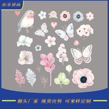 亚马逊新品小清新花朵印花烫图动植物图热转印跨境个性化烫钻烫画