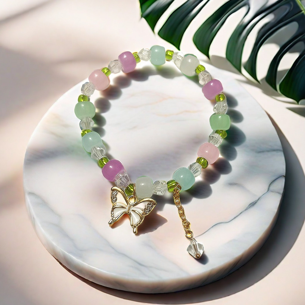 Pulsera de Lirio de los Valles Súper Hada, Promoción Especial 2025, para Mujer, Fresca y Única, Sensación de Alta Gama, Regalo de Pulsera con Cuentas para Mejor Amiga Estudiantil