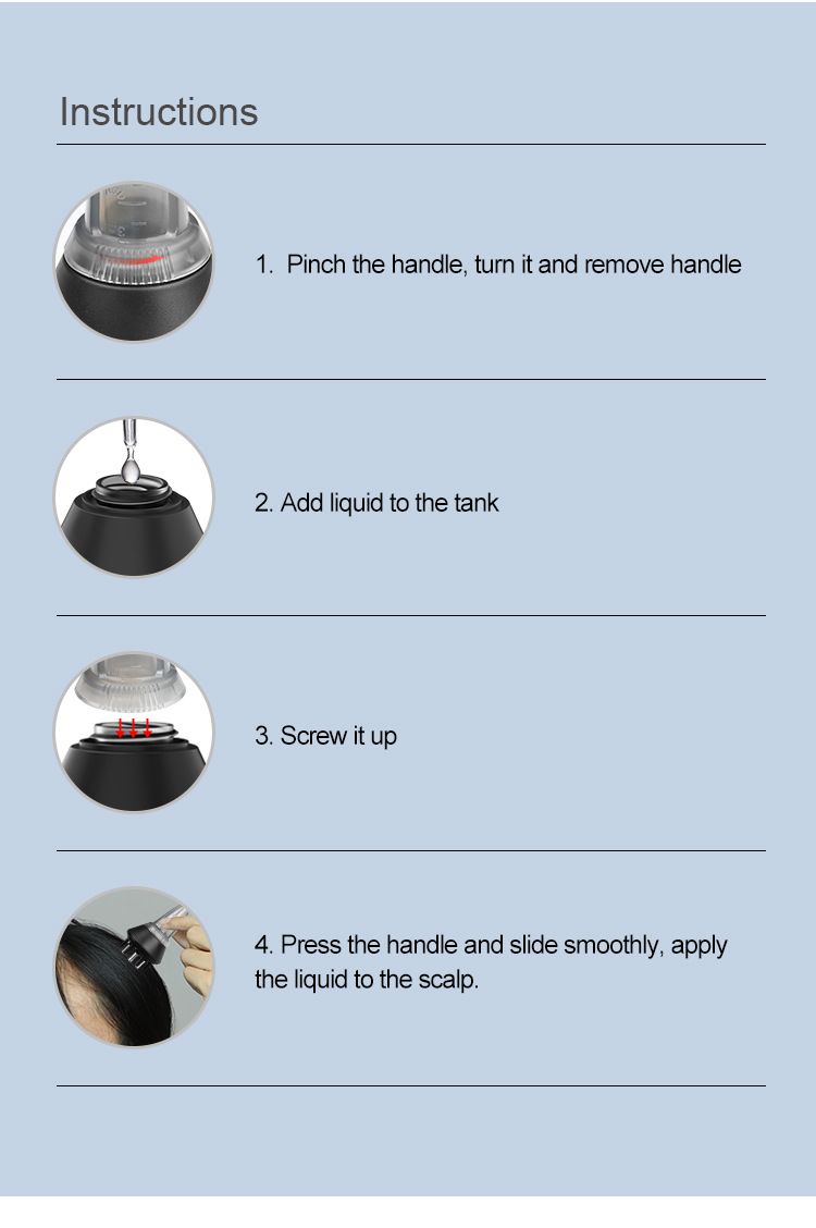 Scalp Applicator Massage Anti Hair Loss Comb Image 10