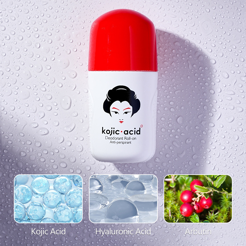 Anti-perspirant Deodorant Roll-on With Kojic Acid For Underarms_voghion.com