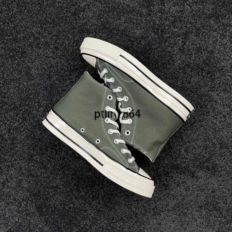 Auténticos zapatos de hombre Meiqi Converse aj 1970s zapatos de mujer zapatos de lona zapatos altos cremosos azules vulcanizados originales puros image 10