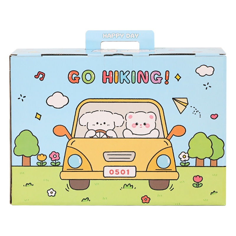 Estudiante papelería traje regalo para niños bolsa de regalo grande caja de conjetura caja de regalo portátil para novia regalo de cumpleaños