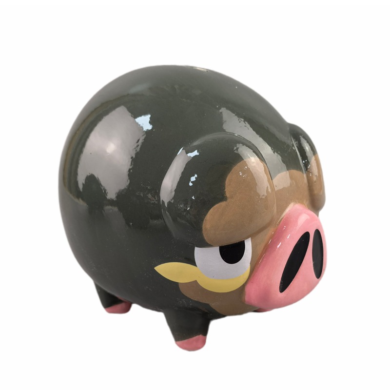 En stock de cerámica en forma de animal alcancía de almacenamiento de cambio de banco adulto alcancía con LOGO