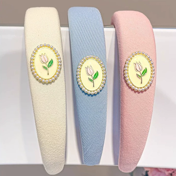 Headband non-slip sponge headband, new 2024 collection, face-wash hair accessory, pink/blue/white