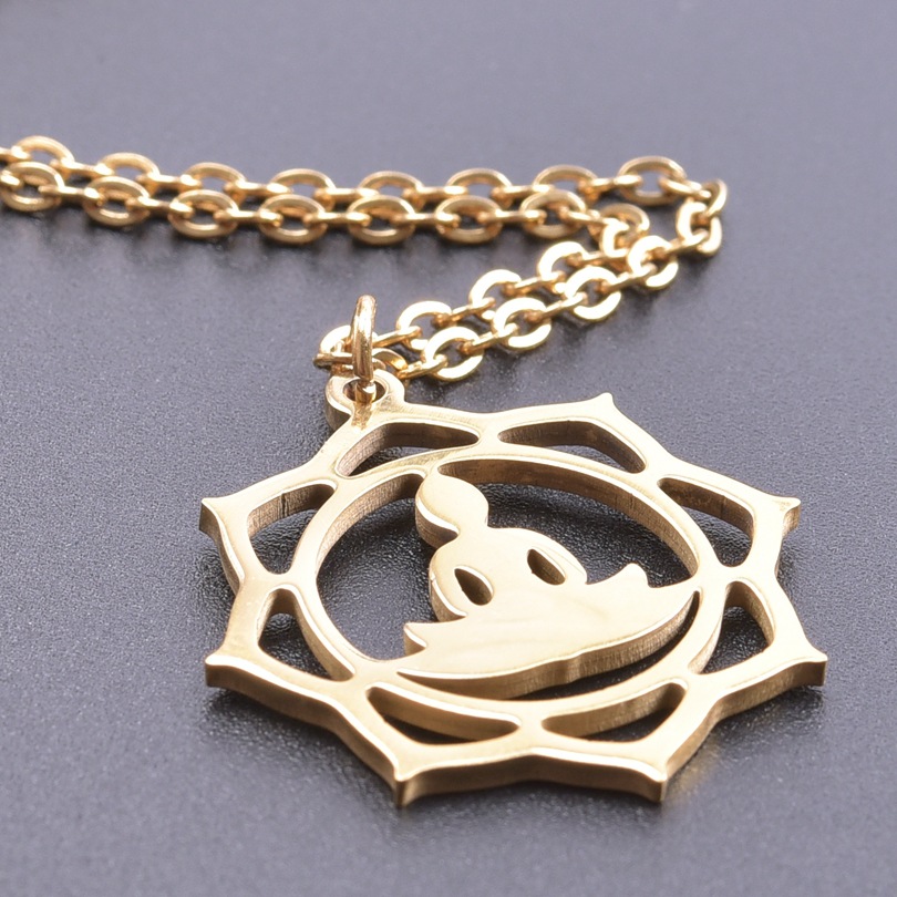 

Women's Lotus Diy Accessories Accessories Necklace Stainless Steel Pendant
