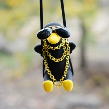 Car Hanging Ornaments Swing: Car hanging - black-and-thin-7x7x7-carton-packaging