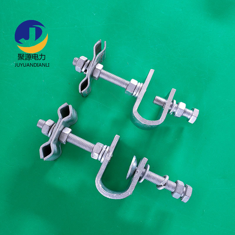 固定引下线 ADSS光缆塔用引下线夹 绝缘橡胶夹块 现货 可加长螺杆