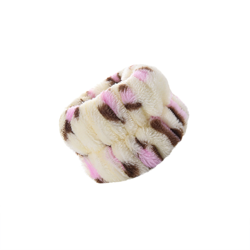 Europa y América transfronteriza Amazon de felpa de color sólido lavado de cara correa de muñeca deportes pulsera banda de pelo impermeable lavado de manos pulsera