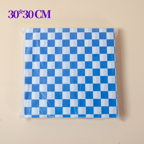 蓝格防油纸30*30