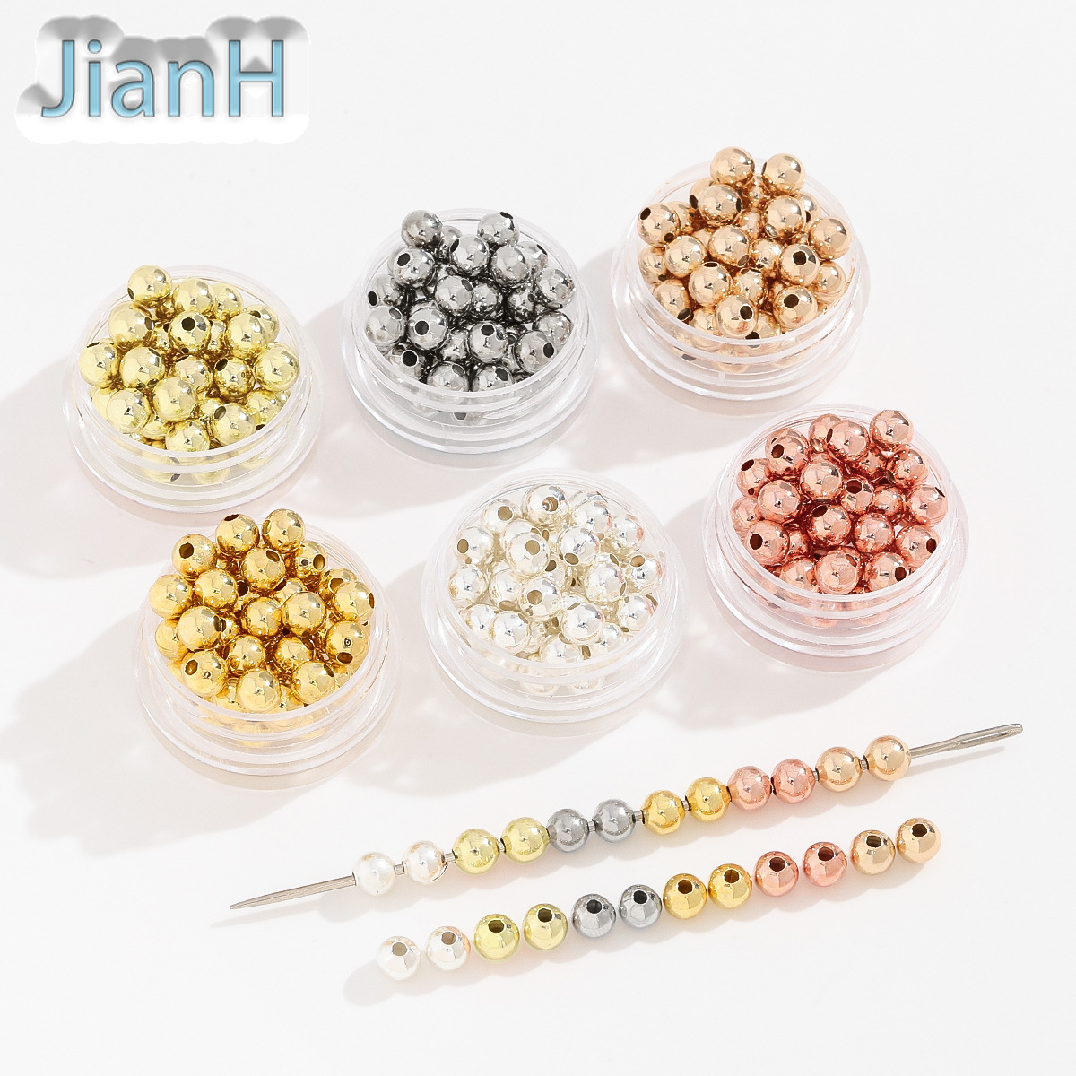 Copper round beads