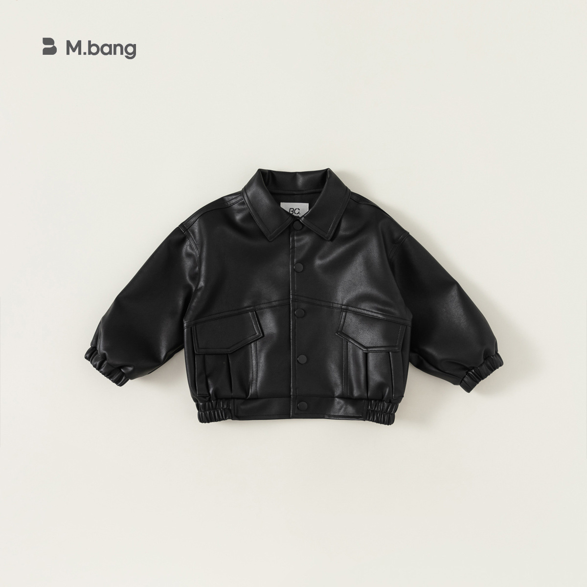 Ropa infantil Youbao, estilo otoñal, chaqueta para niños, chaqueta de cuero de color sólido para niños, chaqueta de cuero estilo motero punk, chaqueta elegante para niñas image 9