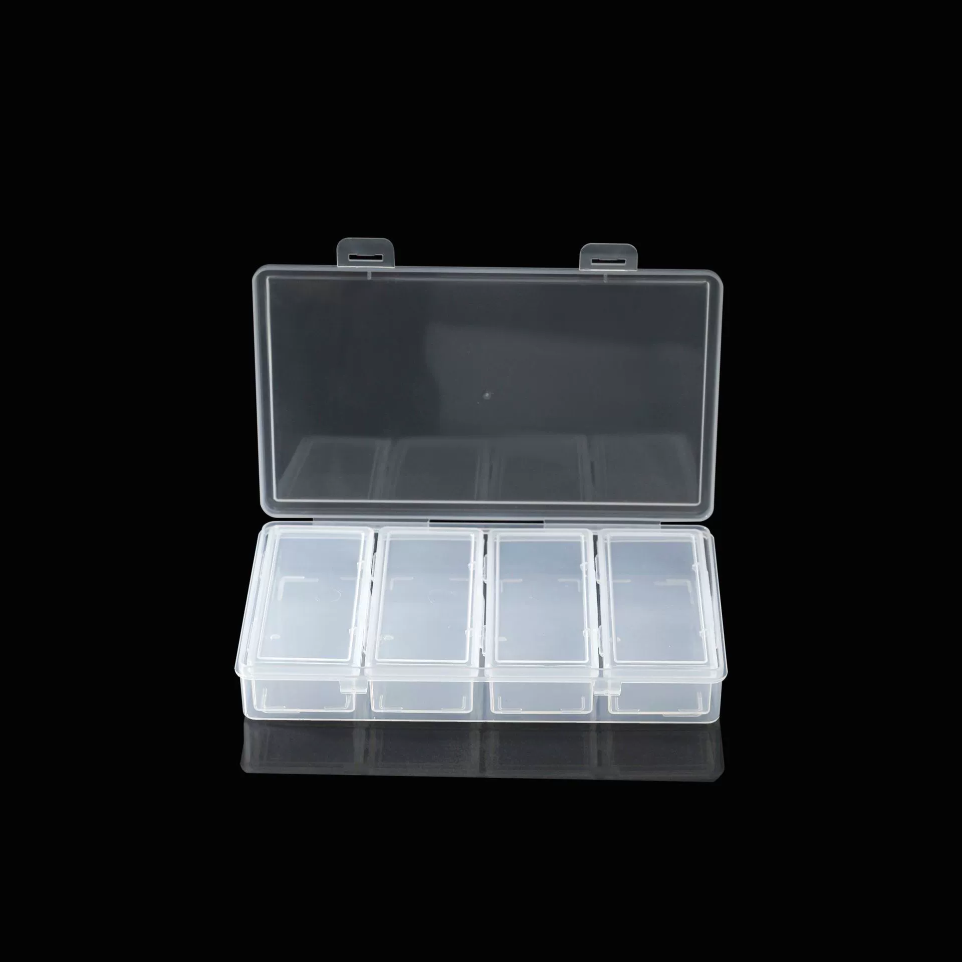 Коробка в коробке 4 клетка прозрачная независимая коробка для хранения в коробке