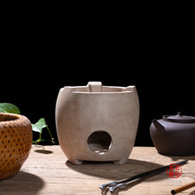 闽西仿古白泥炭炉煮茶炉复古陶瓷风炉工夫茶具配件围炉煮茶器茶炉