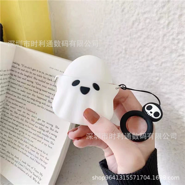 White ghost pendant