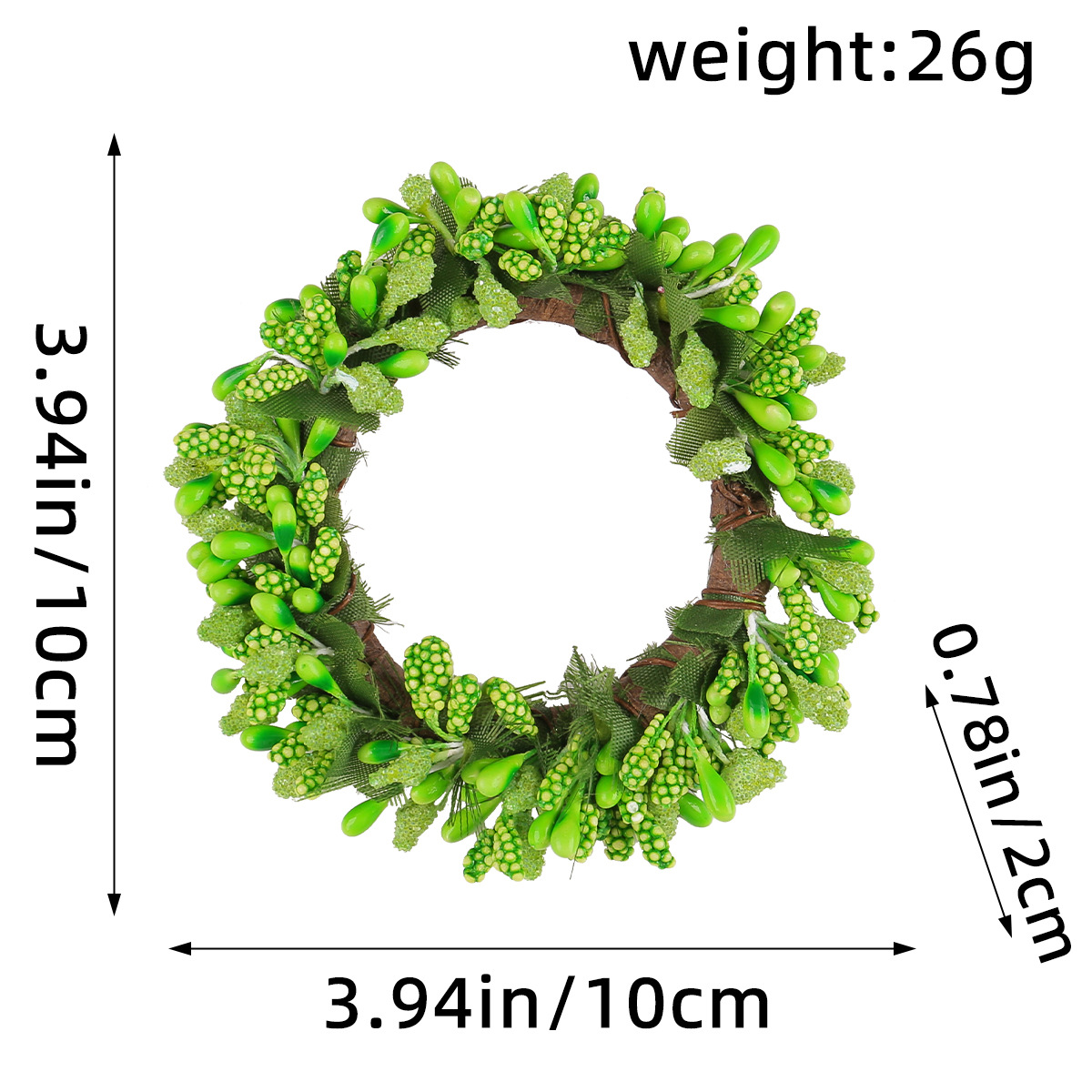 Base de vela de simulación transfronteriza anillo de flores decorativo creativo luz de velas cena diseño de mesa accesorios decoración de guirnaldas