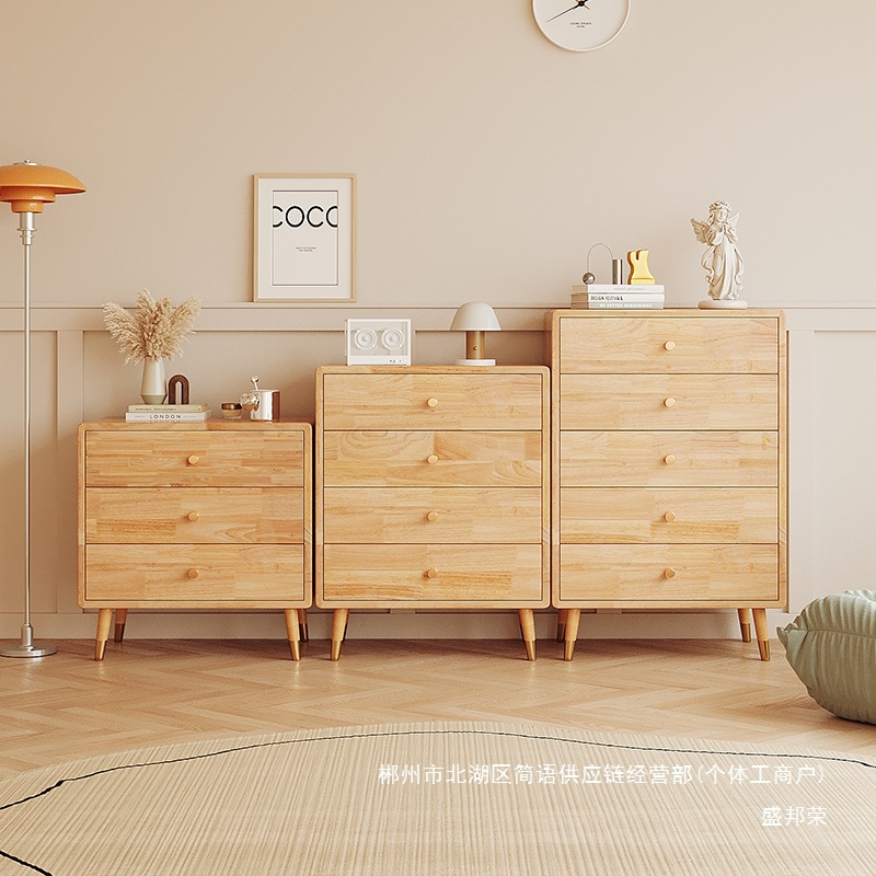 Fábrica de venta directa armario cinco armarios armario de madera sólida armario cajón sala de estar dormitorio armario de cama armario de almacenamiento simple image 2