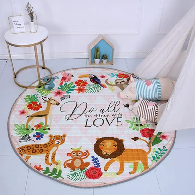 Avtomobil döşəmə paspasları — Trade Carpet Ins Cotton Car - happy-forest-diameter-15m-thickness-1cm