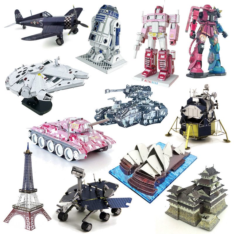 Wholesale of DIY Assembly Models, 3D Photolithography Stereo Metal Puzzles, One-Piece Dropshipping