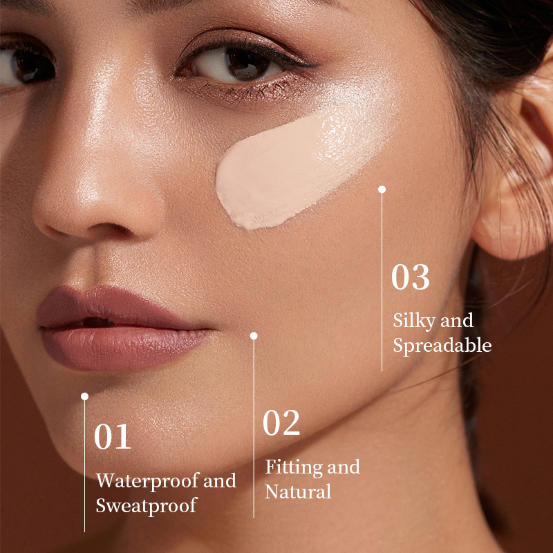 Crema BB transparente KORMESIC Red Pomegranate Ivory White_voghion.com