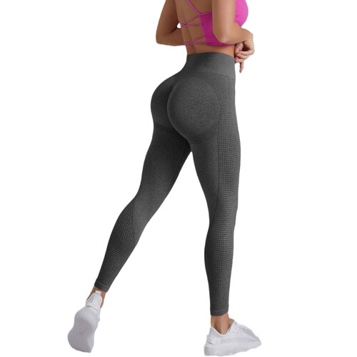 Cross-border European and American Dot-and-Dian heart-shaped butt-lifting fitness seamless yoga sweatpants high-waist tight peach-butt fitness pants