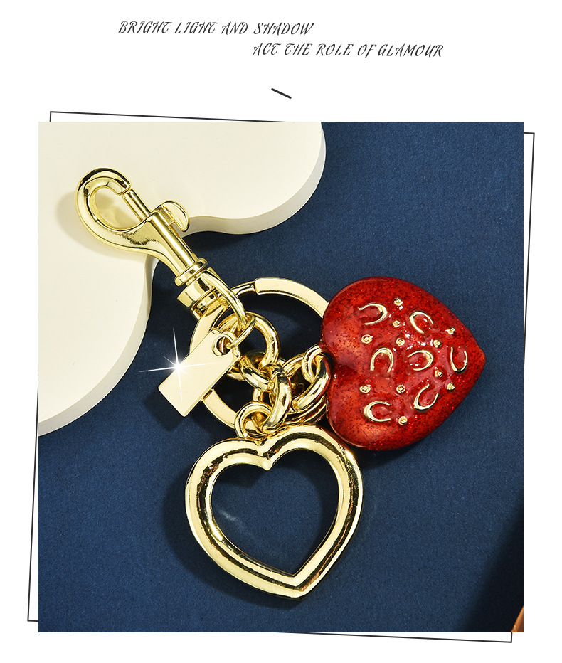 Alloy Material Bag, Peach, Cherry, Fruit, Car Pattern 1 Piece Bag Peach Cherry Alloy Women's Cute Lady