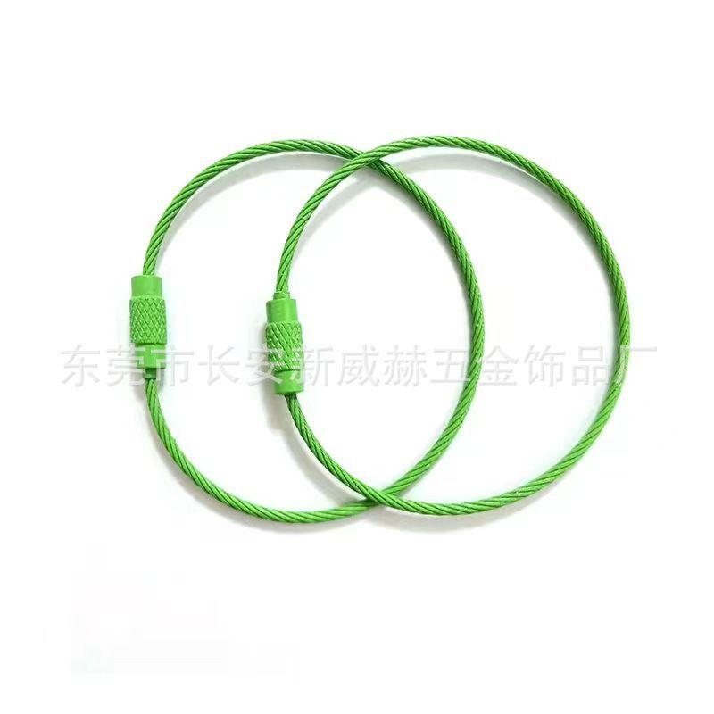 現物カラー塗装ワイヤーリング塗装ワイヤーリングステンレスワイヤーリングロープキャンディー色ワイヤーロープ|undefined