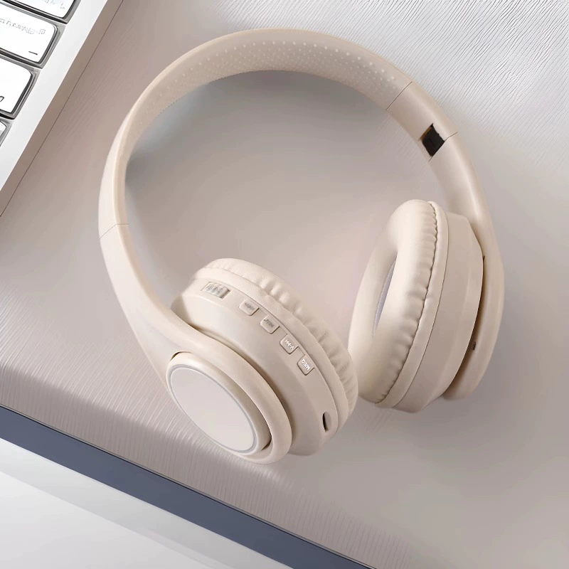 Стильные складные накладные Bluetooth-наушники с мощным басом, стерео, заводская частная модель