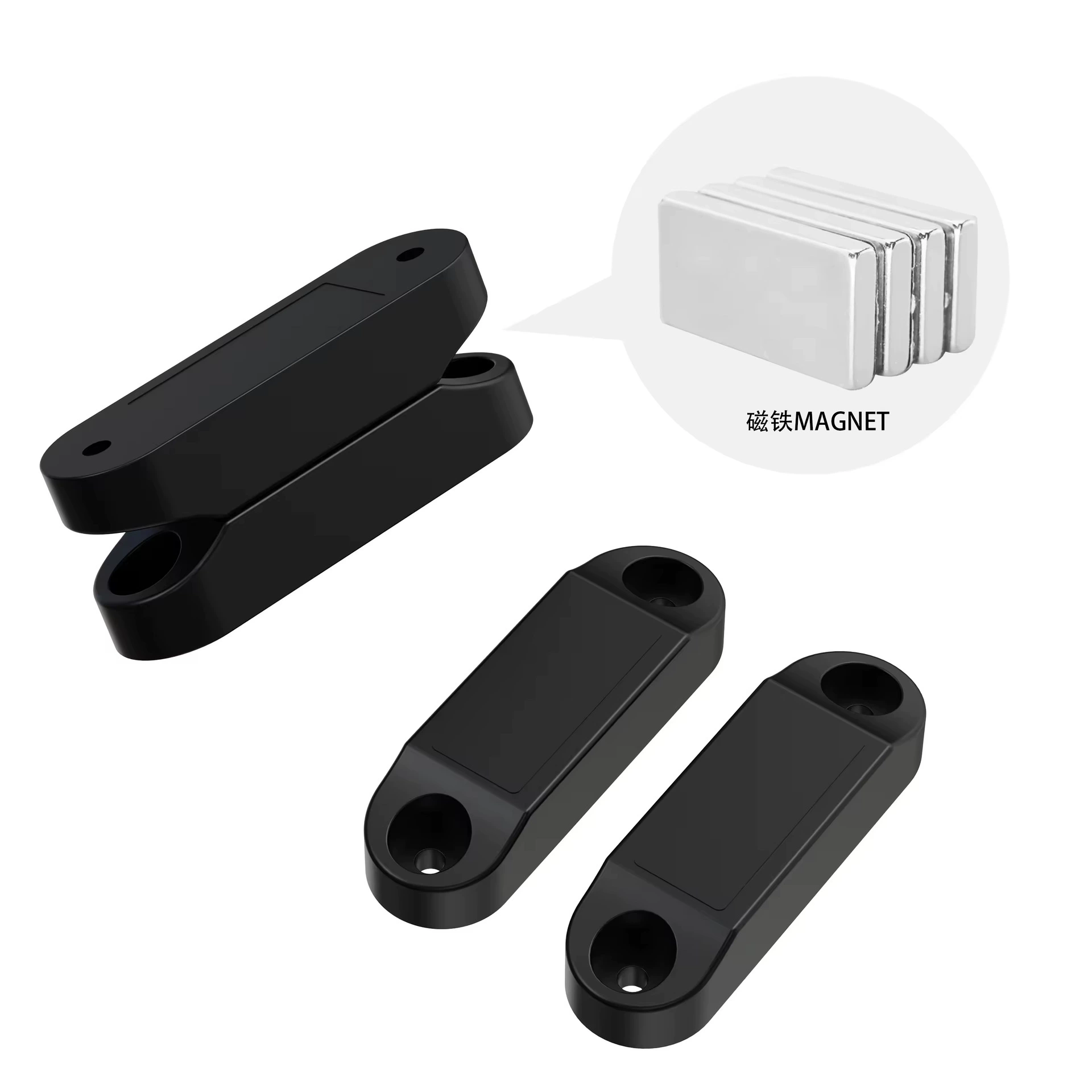 Магнитные багажные дверные защелки и кронштейны комплекты для отдыхающих прицепов и RV черный RV
