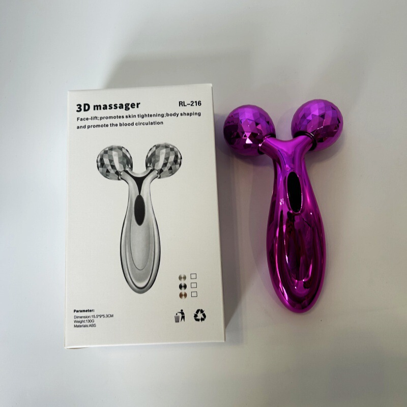 メーカー卸売 3D ハンドローラー V フェイスデバイス V 字型フェイシャルハンドヘルド整形リフティングマッサージ器具美容器具|undefined