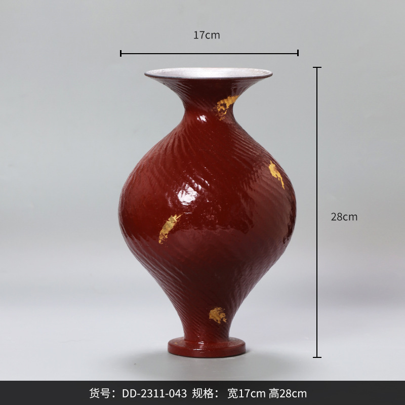 Best west陶磁器デザイナーの正規品陶磁器花瓶置物リビングルーム家庭用ソフト装飾品民宿花器|undefined