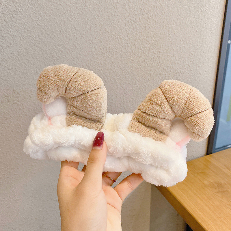 Diadema de felpa de dibujos animados de otoño e invierno