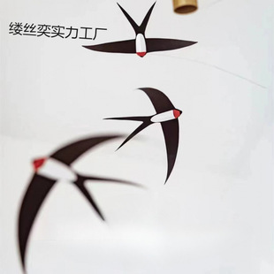 Handmade Danish Balance Bag Hanging Decoration Nordic Material Wall Decoration Aerial Hanging Swallow Other Cotton Fabric