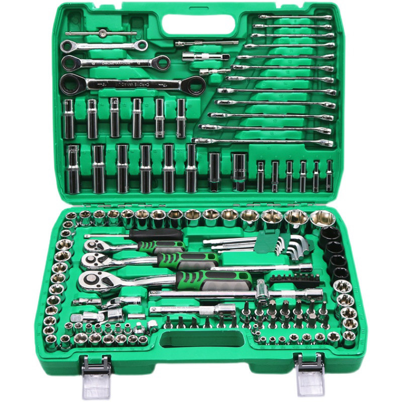 Mantenimiento de reparación de automóviles caja de herramientas de reparación de automóviles manguita trinquete llave de montaje de seguridad de automóviles combinación de automóviles grandes, medianos y pequeños image 5