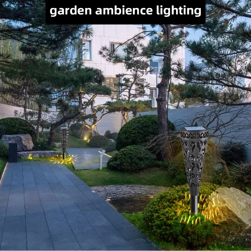 Llama lámpara solar jardín césped lámpara Decoración LED antorcha al aire libre paisaje tierra enchufe jardín inducción lámpara impermeable