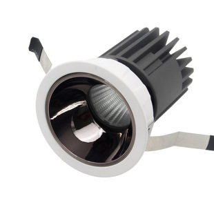 Deep Anti-glare Spotlight Kit cob Downlight Housing 5.5inch W Hotel Wall Washer Spotlight No Main Light Ceiling Light