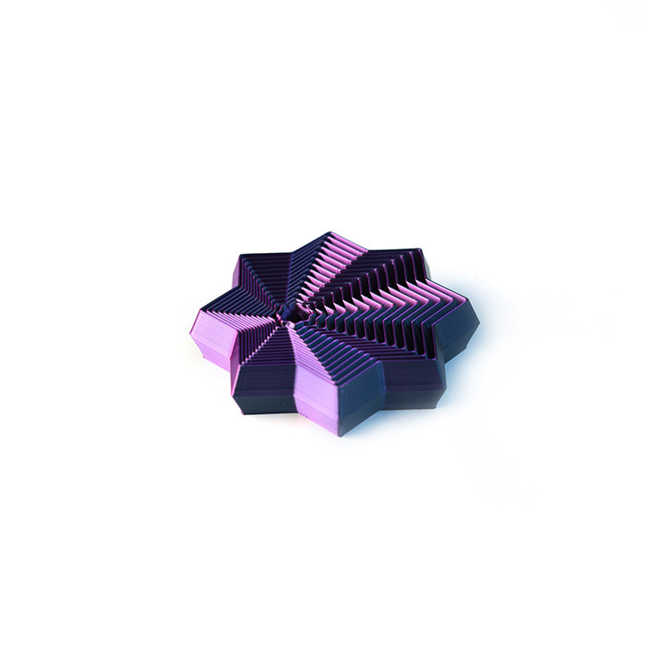 跨境新款八角星花花萝卜塔3d打印玩具叠叠乐摆摊益智减压抖音同款|undefined